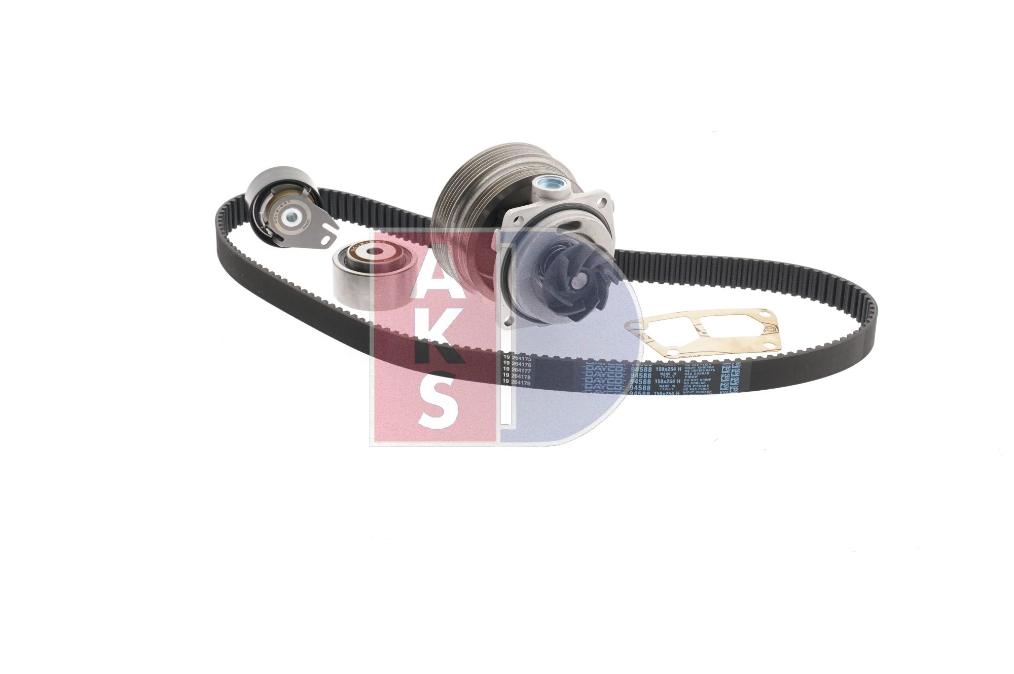 AKS DASIS 570354N: Wasserpumpe + Zahnriemensatz Zähnez.: 158, Breite: 25,4mm