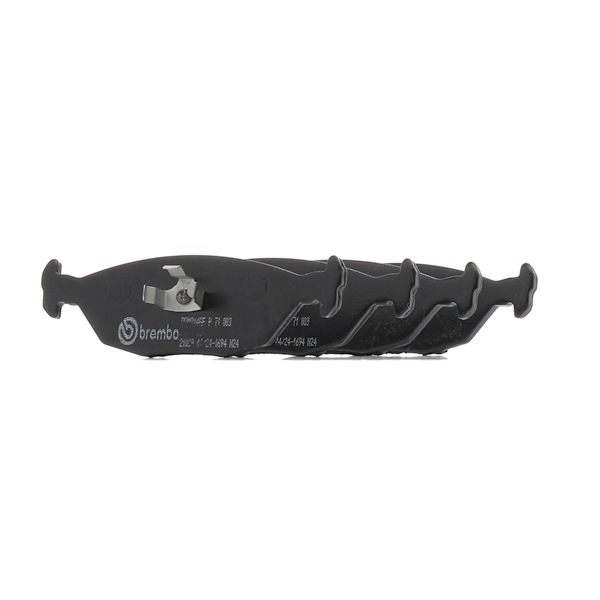 BREMBO P 71 003: Bremsbeläge PRIME LINE mit Zubehör, mit Kolbenclip, mit Anti-Quietsch-Blech