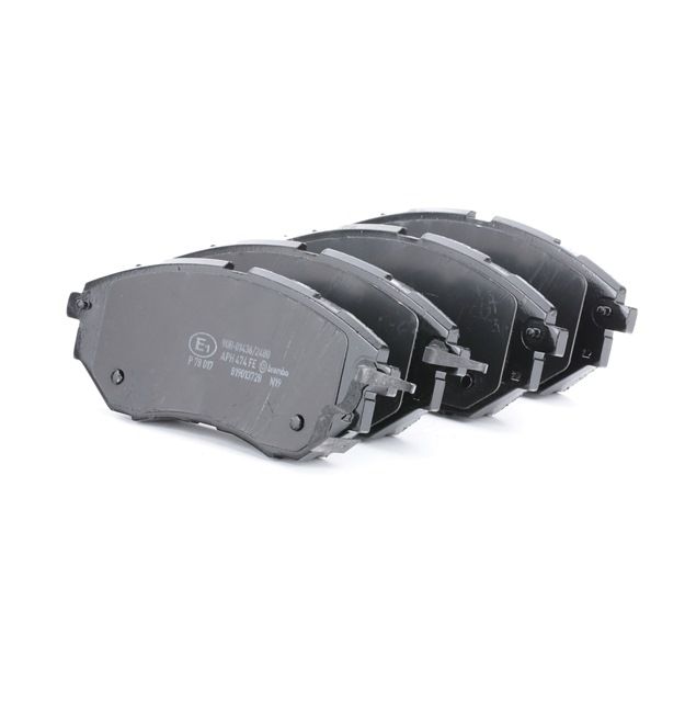 BREMBO P 78 017: Bremsbeläge PRIME LINE ohne Zubehör, mit Anti-Quietsch-Blech