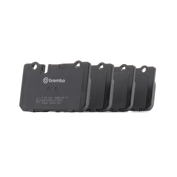 BREMBO P 83 039: Remblokken PRIME LINE Zonder toebehoren, Met anti-kreukplaat
