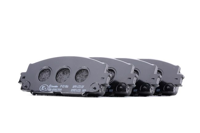 BREMBO P 83 086: Remblokken PRIME LINE Zonder toebehoren, Met anti-kreukplaat