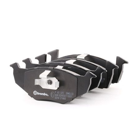 BREMBO P 85 025: Bromsbelägg PRIME LINE med tillbehör, med kolvlåsningar, Anti-skrik-plåt