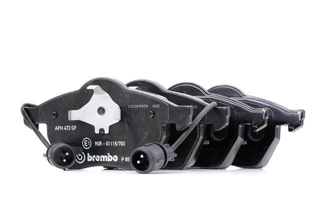 BREMBO P 85 026: Pastilhas de travão PRIME LINE com acessórios, com grampo do êmbolo, com chapa anti-ruído