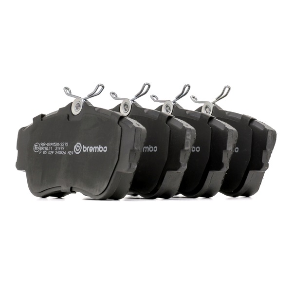 BREMBO P 85 029: Plăcuțe de frână PRIME LINE cu acceasorii, cu suruburi etrier, cu tabla anti scartait