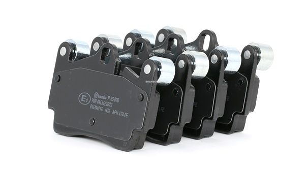 BREMBO P 85 070: Plăcuțe de frână PRIME LINE fara accesorii, cu greutati de echilibrare, cu tabla anti scartait