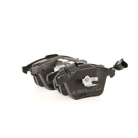 BREMBO P 85 097: Bremsbeläge PRIME LINE mit Zubehör, mit Kolbenclip, mit Anti-Quietsch-Blech