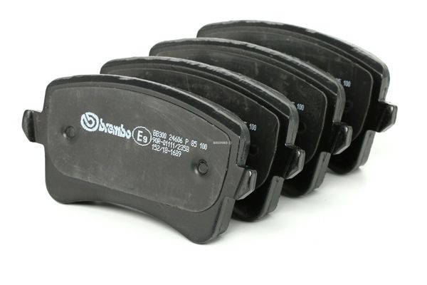 BREMBO P 85 100: Piduriklotsid PRIME LINE koos lisadega, koos pidurisadula kruvidega, koos kokkusurumisvastase plekiga