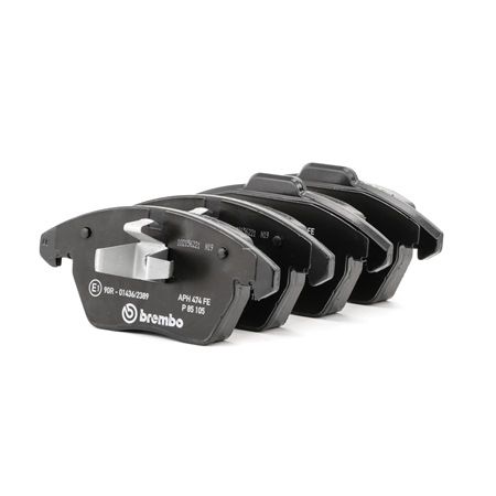 BREMBO P 85 105: Stabdžių kaladėlės PRIME LINE su priedais, su stūmoklio spaustuku, su apsaugos nuo girgždėjimo plokšte