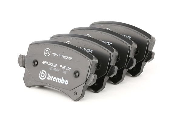 BREMBO P 85 109: Jarrupalat, levyjarru PRIME LINE Tarvikkeilla, Jarrusatulan ruuveilla, Huudonvaimennuspellillä