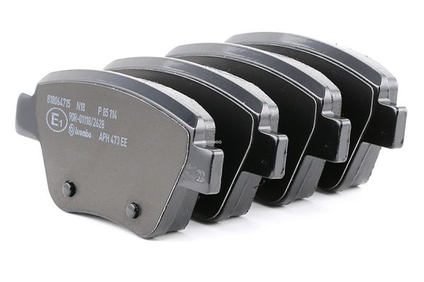 BREMBO P 85 114: Piduriklotsid PRIME LINE koos lisadega, koos pidurisadula kruvidega, koos kokkusurumisvastase plekiga