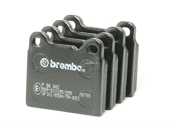 BREMBO P 86 002: Plăcuțe de frână PRIME LINE fara accesorii, cu tabla anti scartait