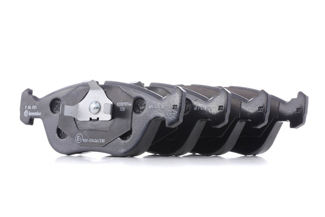 BREMBO P 86 013: Plăcuțe de frână PRIME LINE cu acceasorii, cu clema piston, cu tabla anti scartait