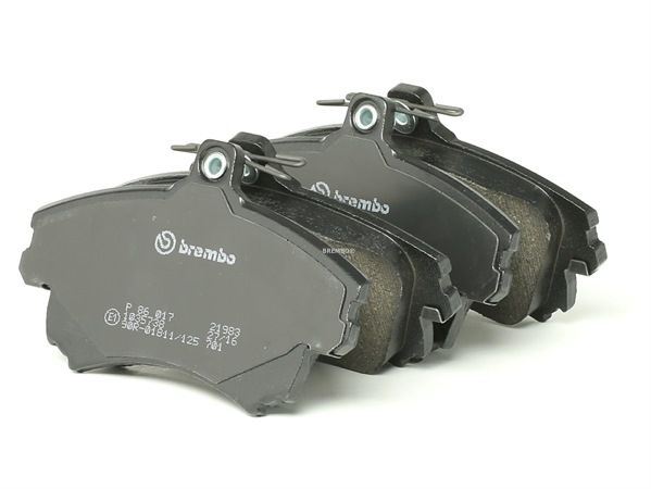 BREMBO P 86 017: Plăcuțe de frână PRIME LINE cu acceasorii, cu suruburi etrier, cu tabla anti scartait