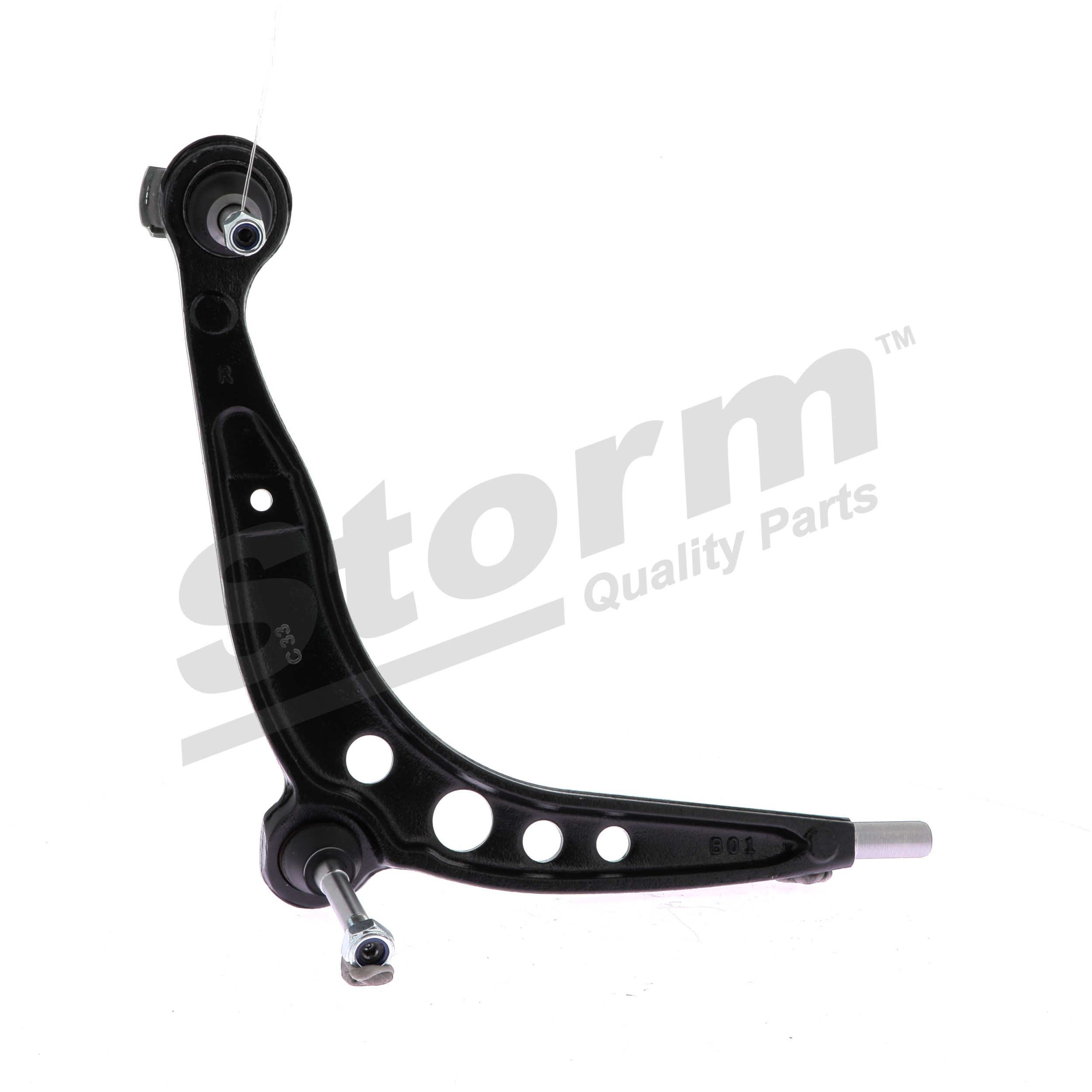 STORM QUALITY PARTS 15151: Barra oscilante de suspensión de ruedas Eje delantero, derecha, con rótula de suspensión/carga