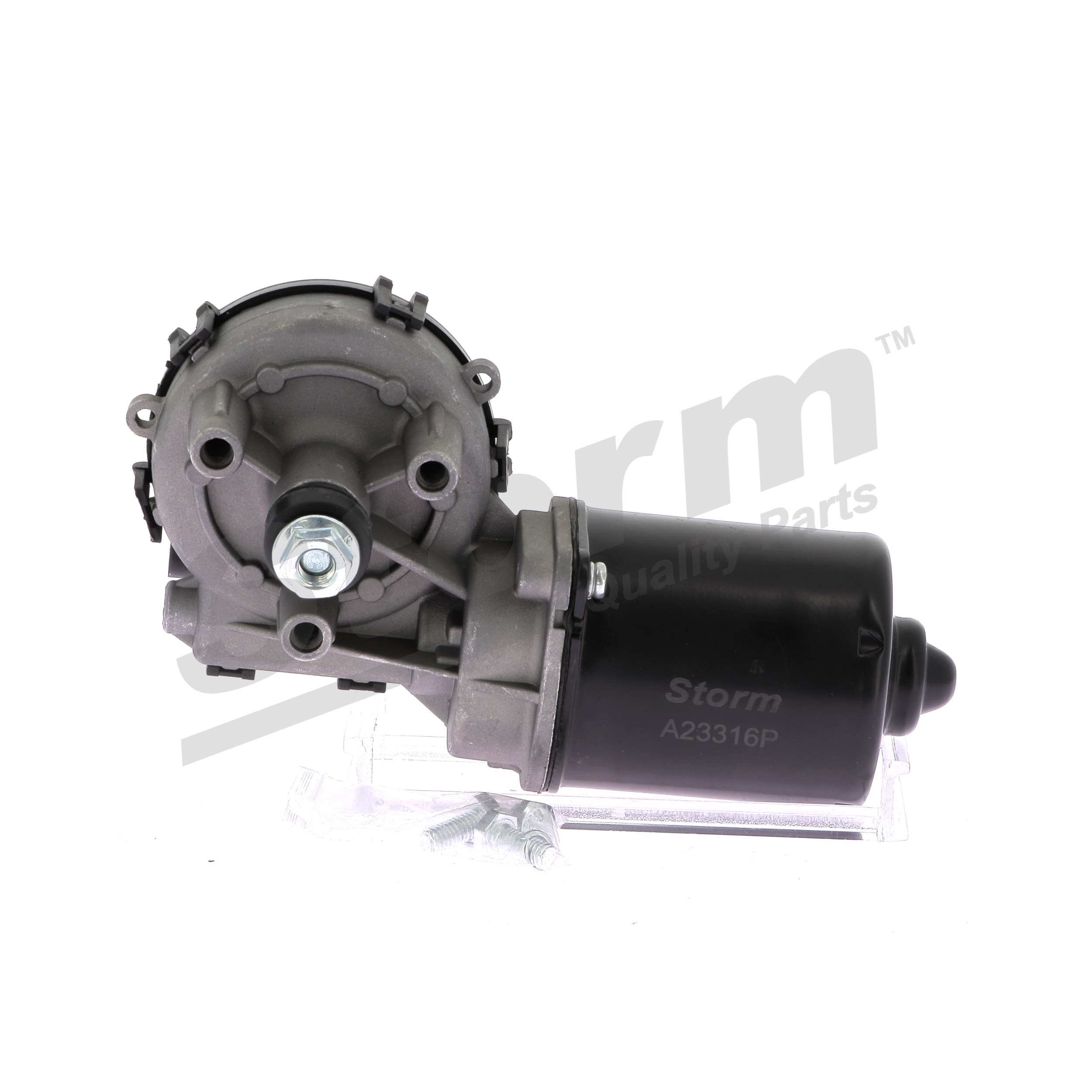 STORM QUALITY PARTS 2321001: Scheibenwischermotor 12V, vorne, ohne Gestänge, mit Schraube