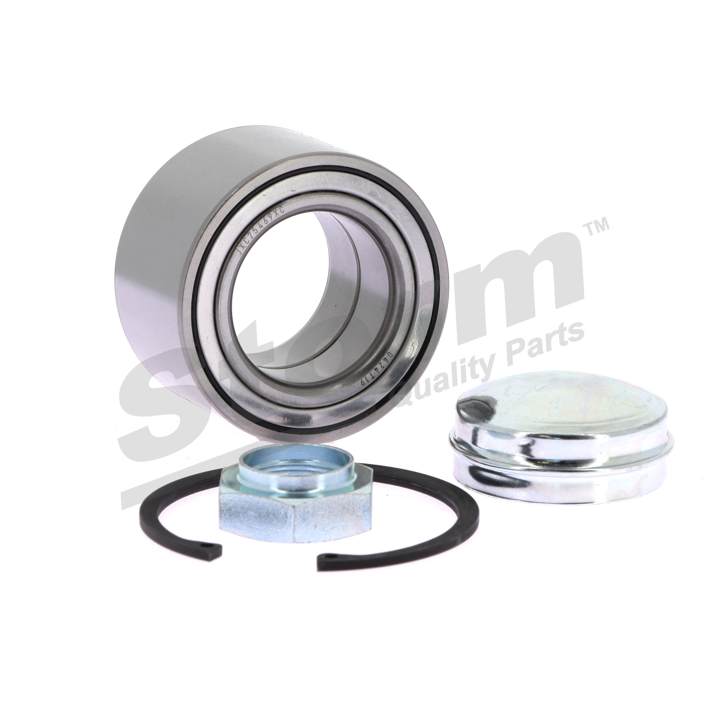 STORM QUALITY PARTS 25566: Juego de cojinete de rueda Eje delantero, sin buje de rueda, sin sensor ABS incorporado