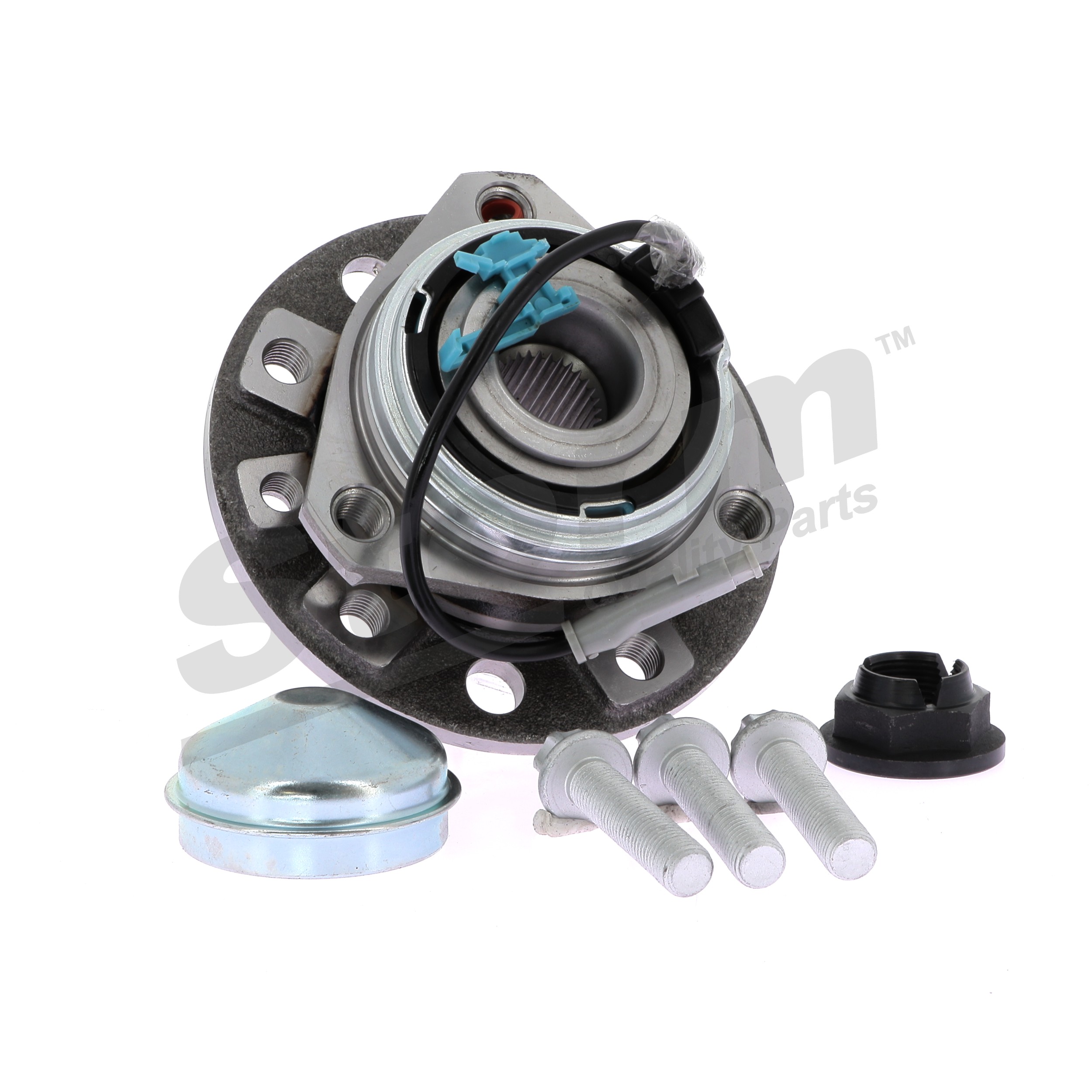 STORM QUALITY PARTS 290512: Juego de cojinete de rueda Eje delantero, sin buje de rueda, con sensor ABS incorporado