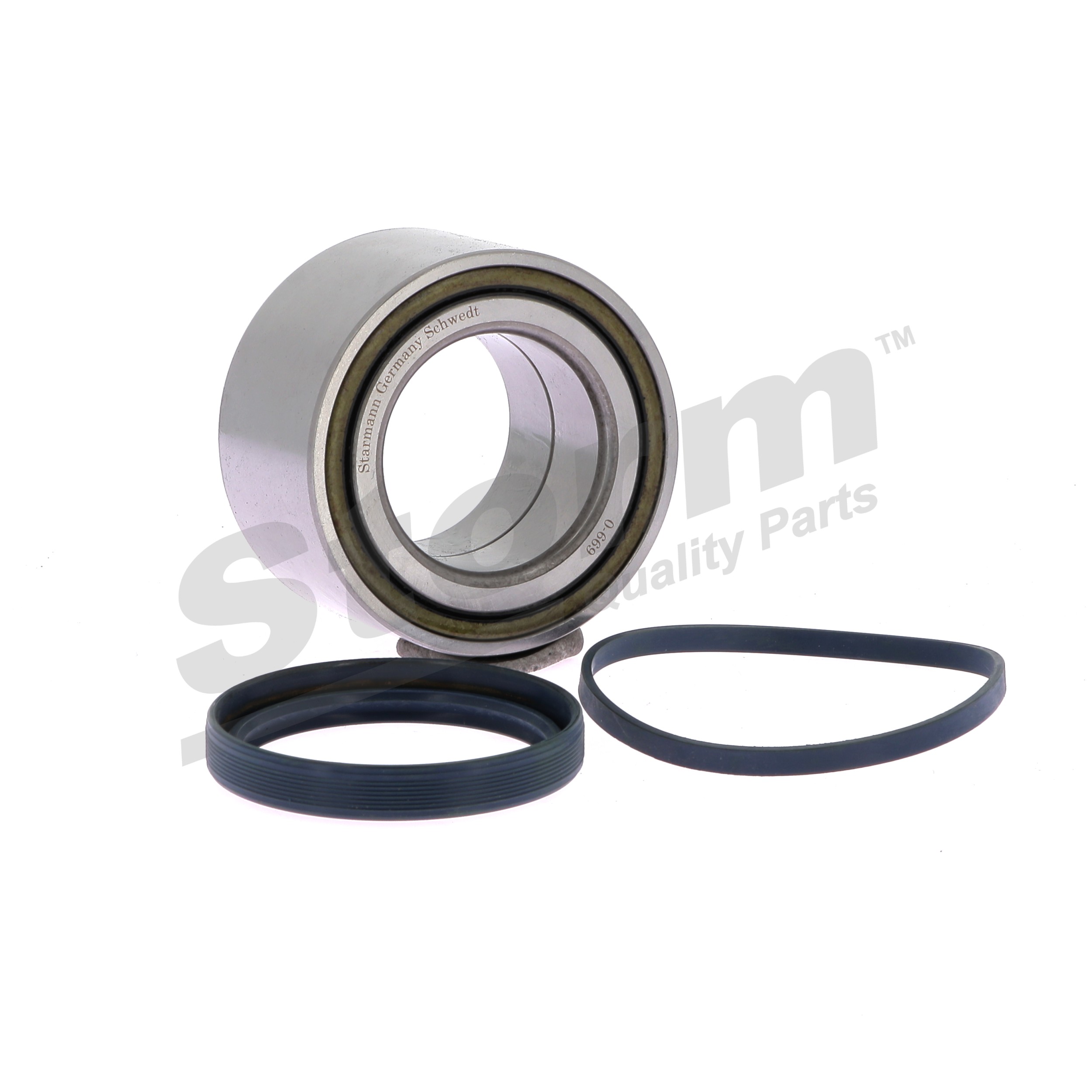 STORM QUALITY PARTS 491008: Juego de cojinete de rueda Eje trasero, sin buje de rueda, sin sensor ABS incorporado