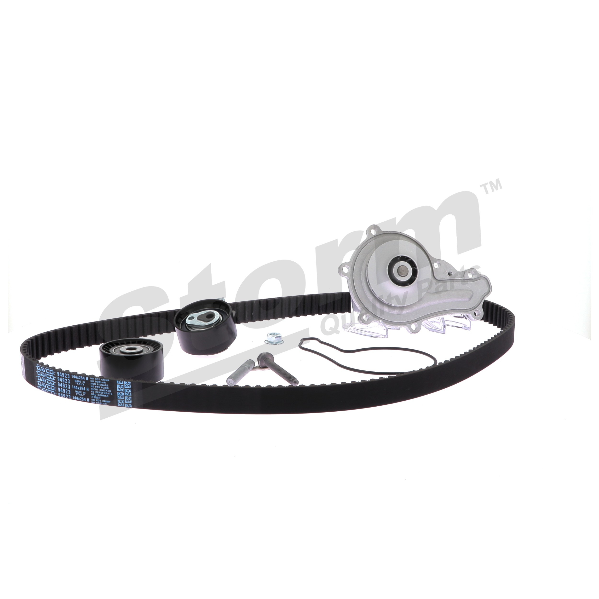 STORM QUALITY PARTS 5550571KP: Kit de distribution + pompe à eau Nbr. dents: 144, Largeur: 254, 29mm, avec pompe à eau, avec joint d'étanchéite, sans accessoires