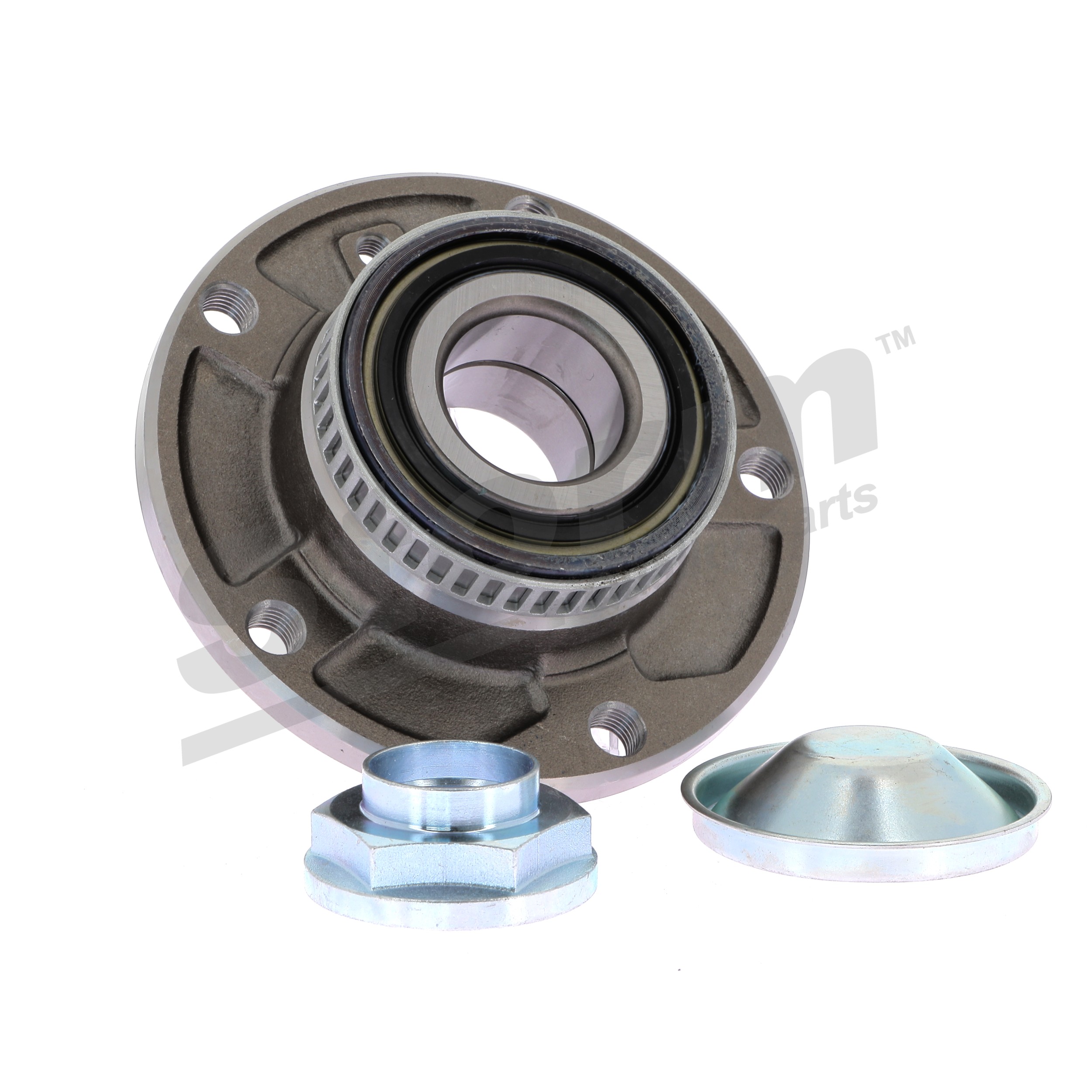 STORM QUALITY PARTS 590025: Juego de cojinete de rueda Eje delantero, Rodamiento integrado en buje de rueda, con sensor ABS incorporado