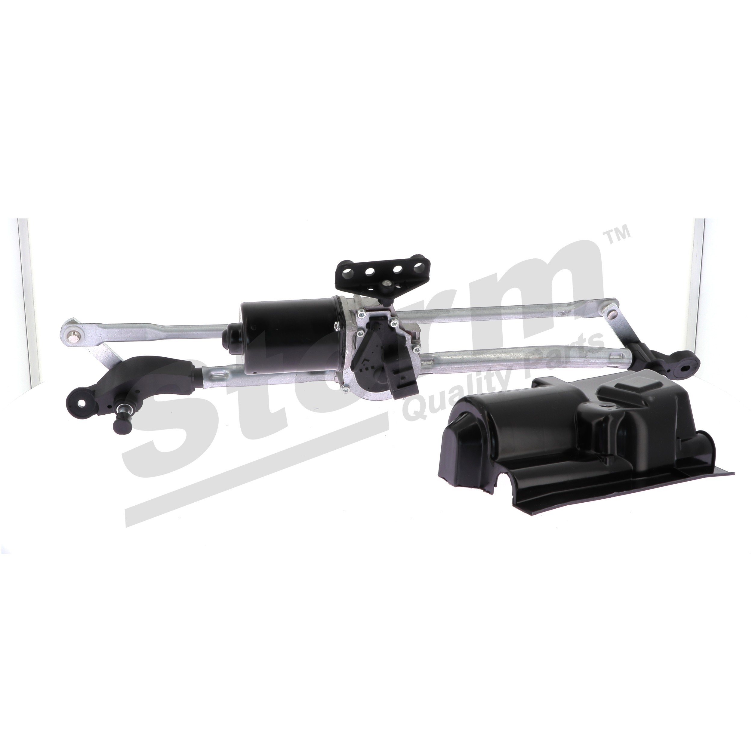 STORM QUALITY PARTS 6501001: Scheibenwischermotor 12V, vorne, mit Gestänge