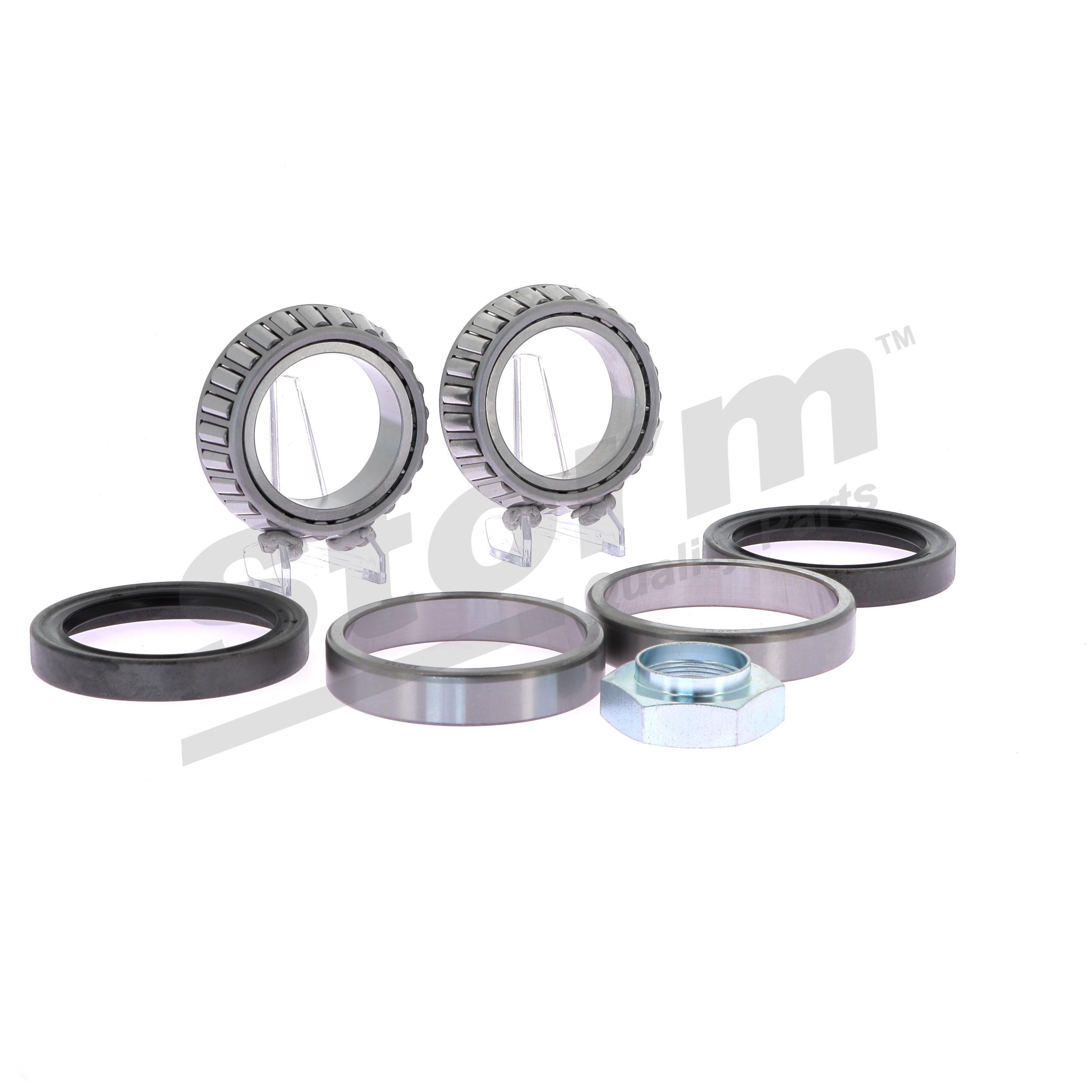 STORM QUALITY PARTS 670214: Juego de cojinete de rueda Eje delantero, sin buje de rueda, sin sensor ABS incorporado
