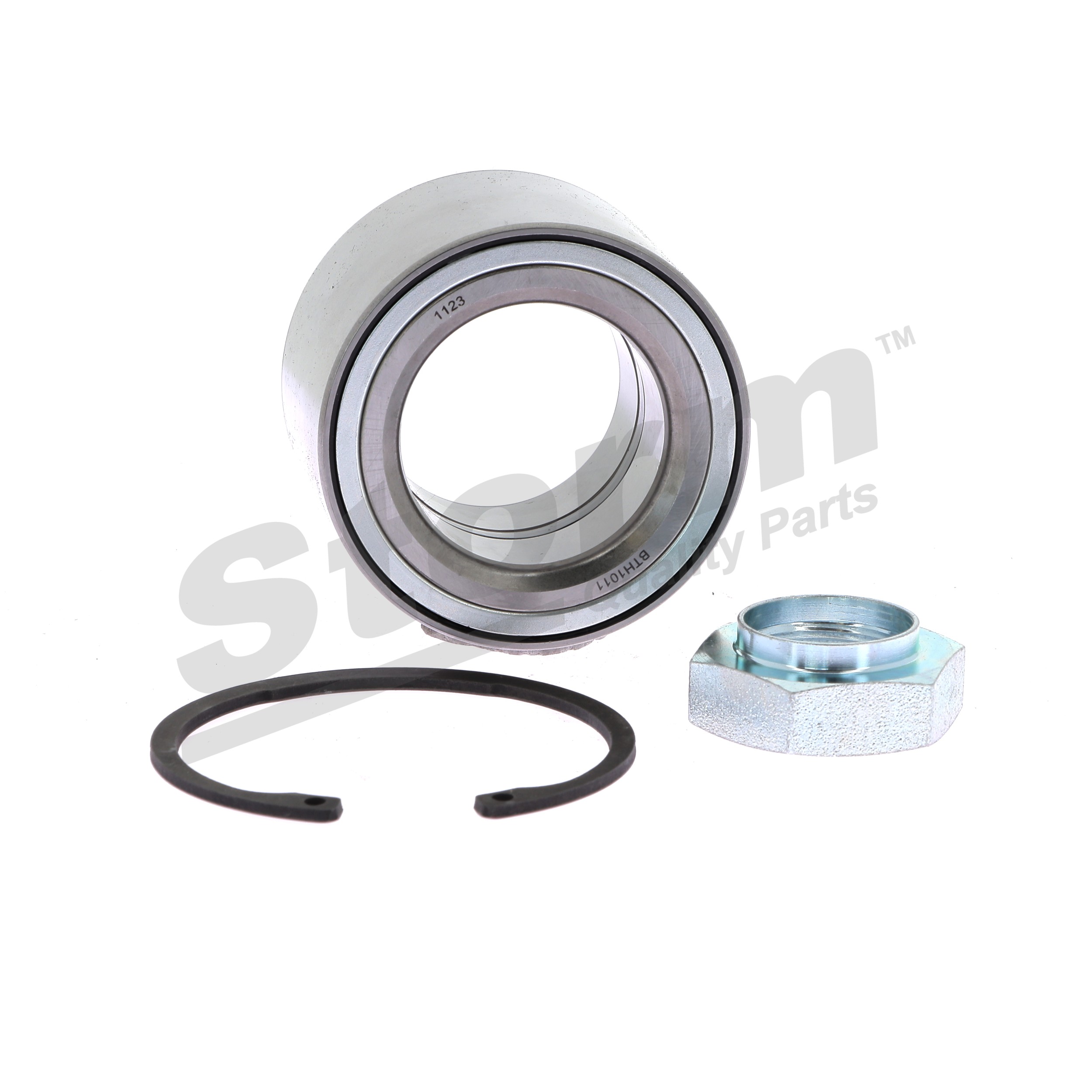 STORM QUALITY PARTS 671814: Juego de cojinete de rueda Eje trasero, sin buje de rueda, sin sensor ABS incorporado