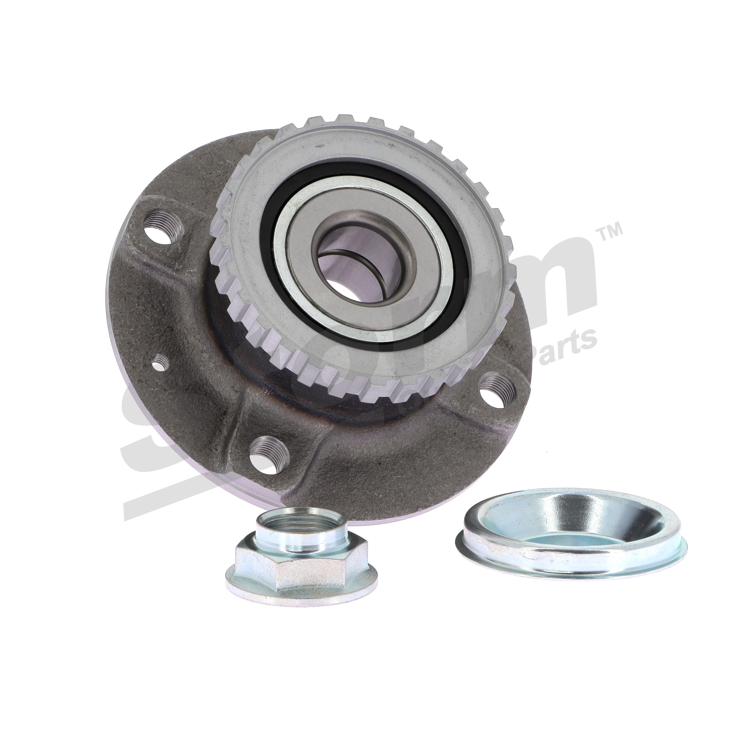 STORM QUALITY PARTS 691275: Juego de cojinete de rueda Eje trasero, Rodamiento integrado en buje de rueda, con sensor ABS incorporado