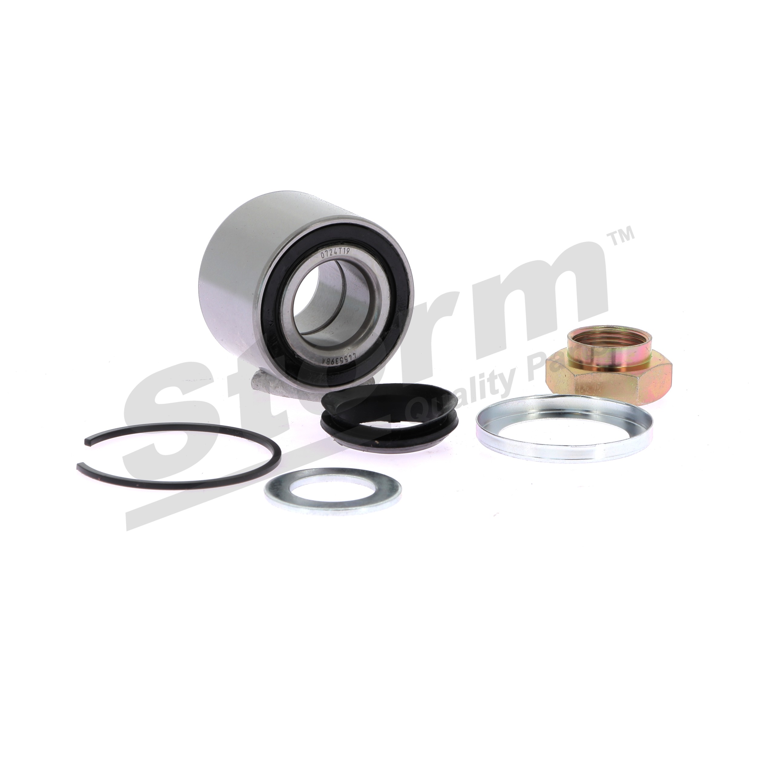STORM QUALITY PARTS 691558: Juego de cojinete de rueda Eje trasero, sin buje de rueda, sin sensor ABS incorporado