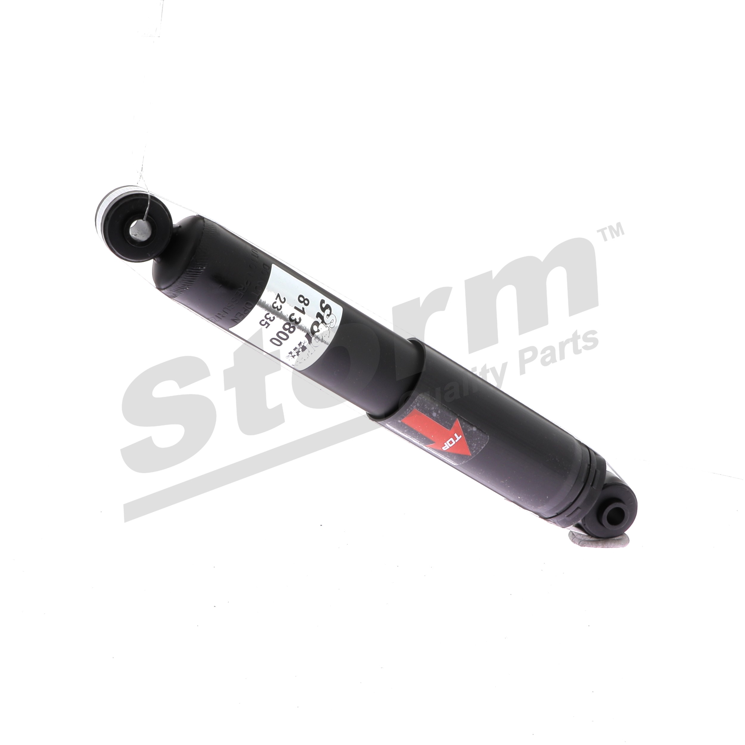 STORM QUALITY PARTS 813800: Amortiguador Eje trasero, Presión de aceite, Presión de gas, Columna de amortiguador, Amortiguador con muelle de tope