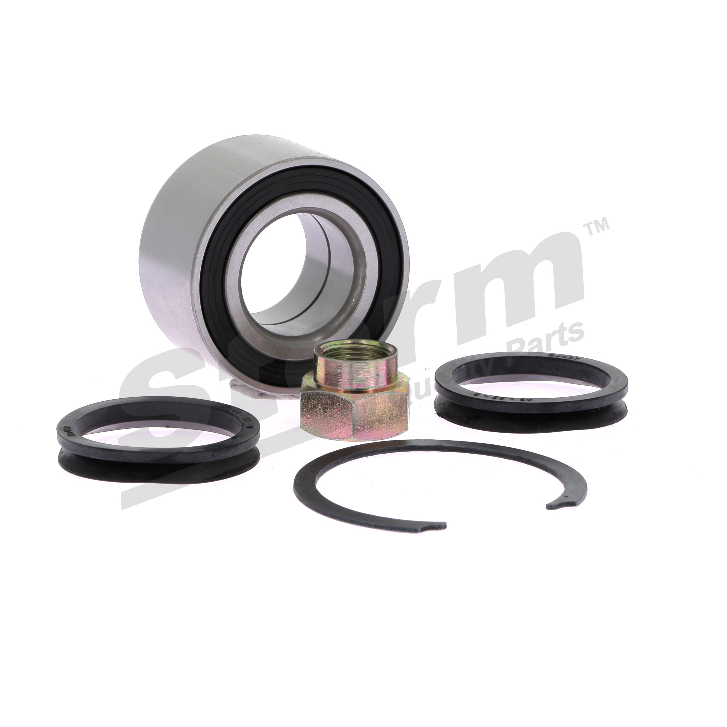 STORM QUALITY PARTS 890243: Juego de cojinete de rueda Eje delantero, sin buje de rueda, sin sensor ABS incorporado