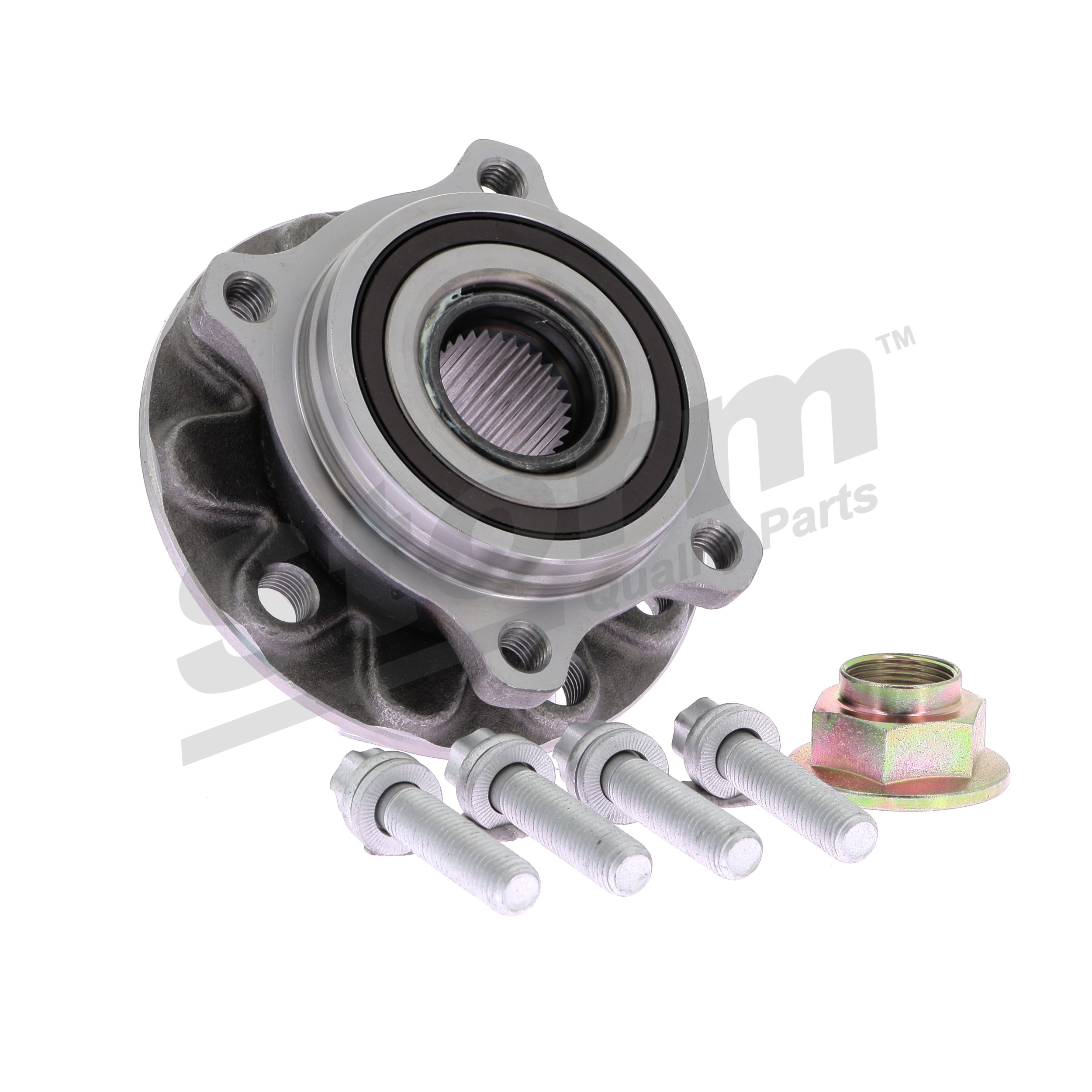 STORM QUALITY PARTS 890809: Juego de cojinete de rueda Eje delantero, Rodamiento integrado en buje de rueda, con sensor ABS incorporado