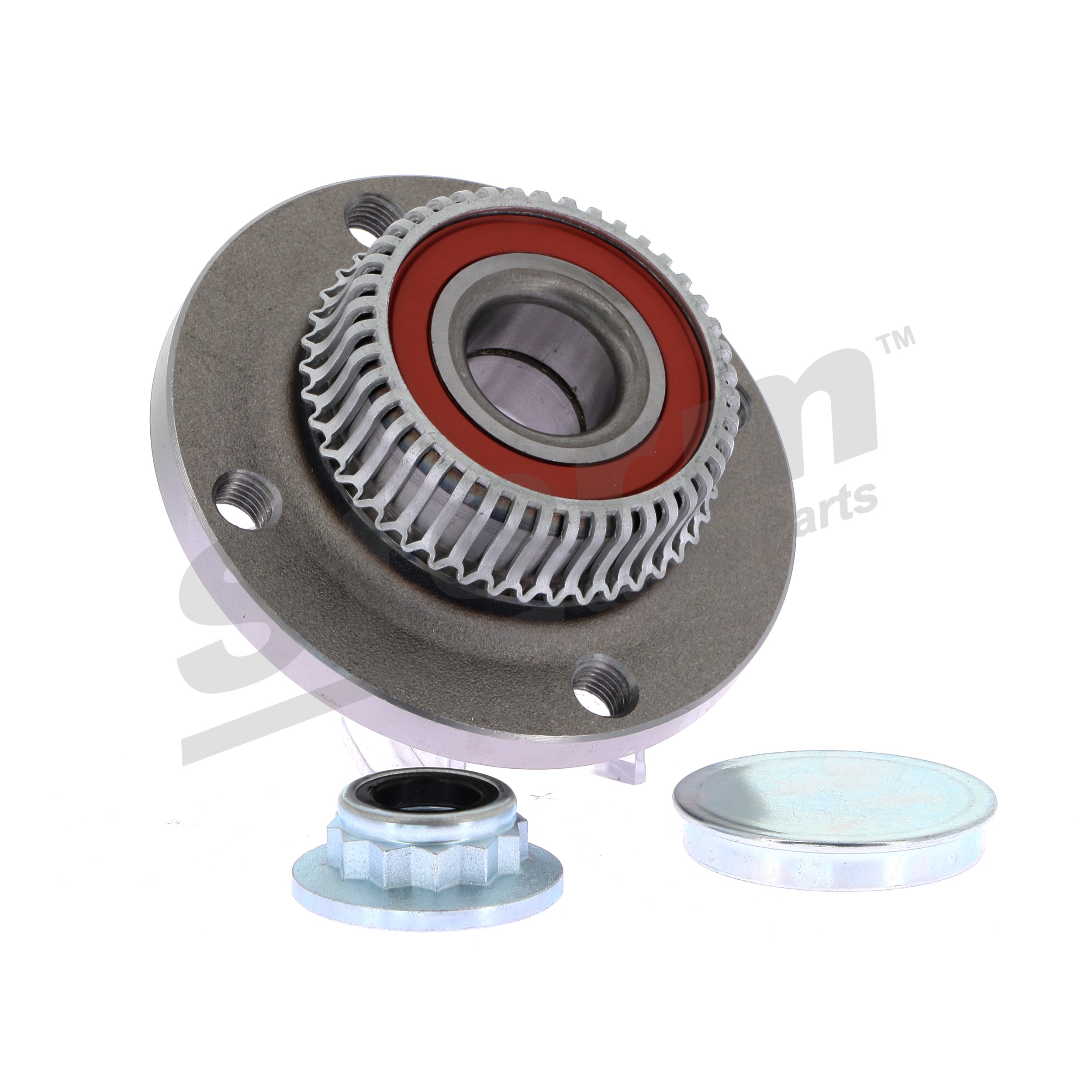 STORM QUALITY PARTS 90265: Juego de cojinete de rueda Eje trasero, Rodamiento integrado en buje de rueda, con sensor ABS incorporado