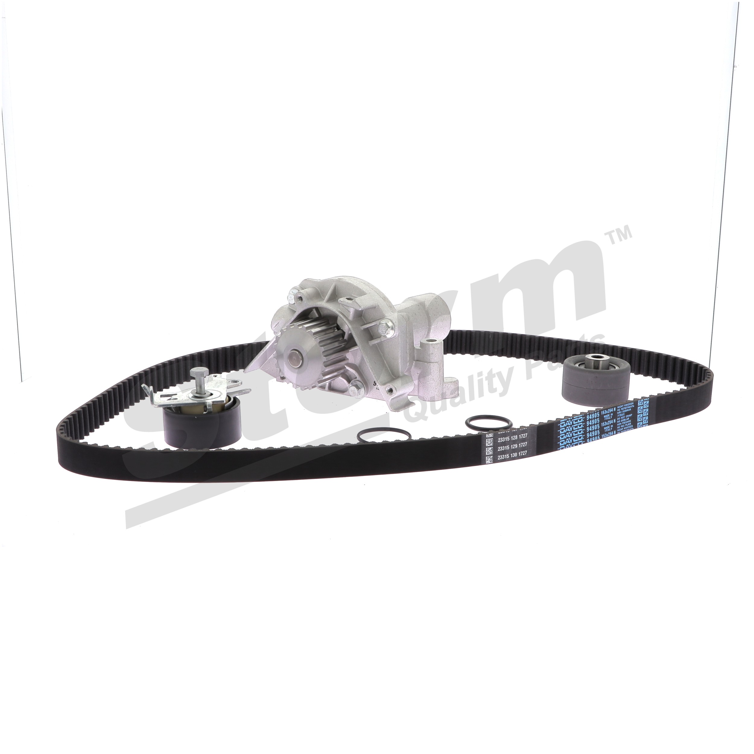 STORM QUALITY PARTS 904417KP: Kit de distribution + pompe à eau Nbr. dents: 153, Largeur: 254, 34, 29mm, avec pompe à eau, avec accessoires