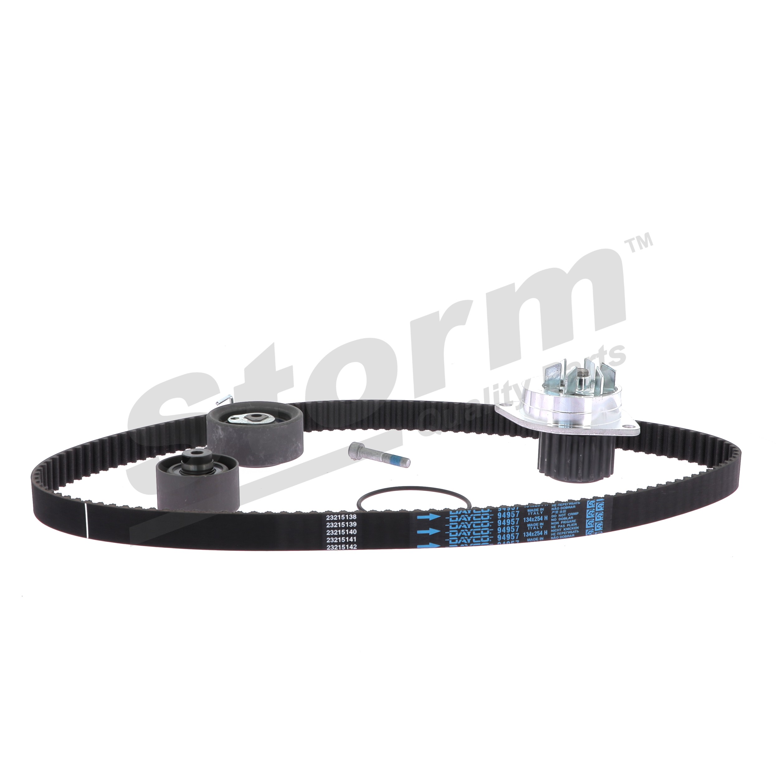 STORM QUALITY PARTS 904470KP: Bomba de água + kit de correia dentada N.º dentes: 134, Largura: 254, 32, 31mm, com bomba de água, com junta, com acessórios