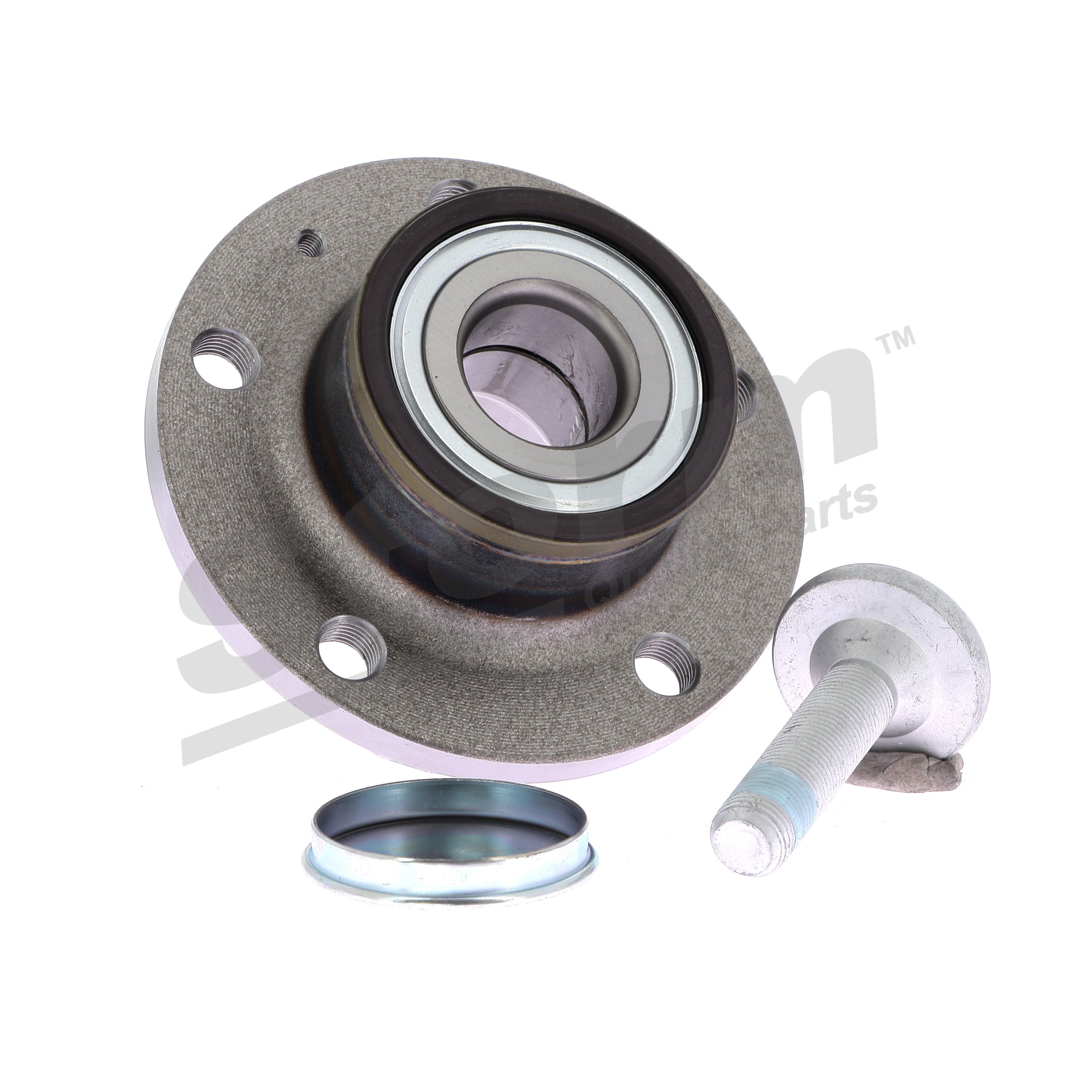 STORM QUALITY PARTS 97166: Juego de cojinete de rueda Eje trasero, Rodamiento integrado en buje de rueda, con sensor ABS incorporado