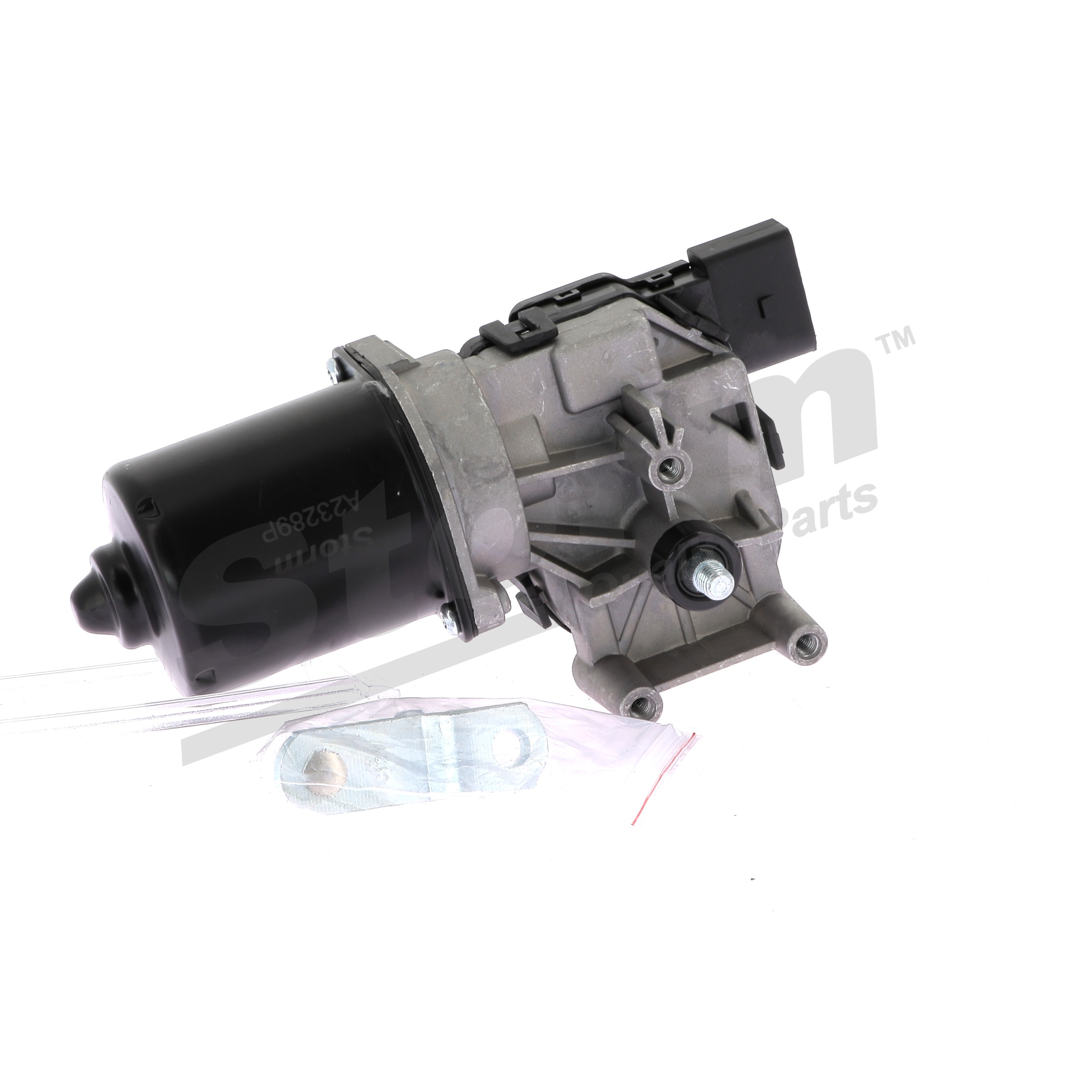 STORM QUALITY PARTS 9901001: Motor stieračov 12V, predne, bez sútyčia, so skrutkou
