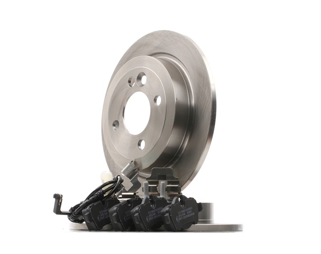 STARK SKBK-10990485: Set frana, frana disc puntea spate, Ř: 259mm, plin, cu suruburi etrier, cu tabla anti scartait