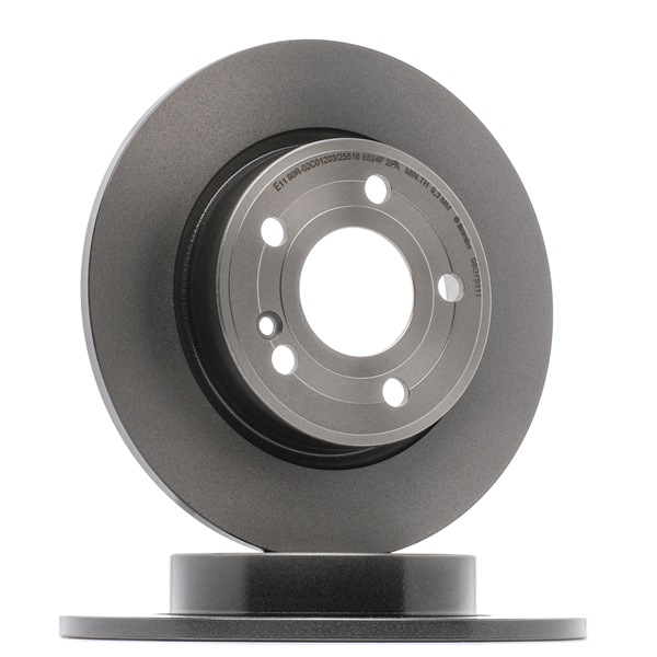 BREMBO 08.D758.11: Disc de frână PRIME LINE - UV Coated Ř: 276mm, plin, Ř: 276mm, acoperit (cu un strat protector), cu suruburi