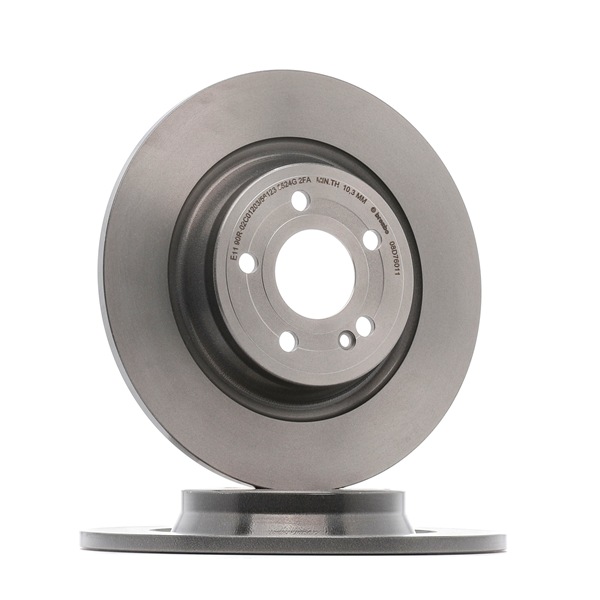 BREMBO 08.D760.11: Disque de frein PRIME LINE - UV Coated Ø: 320mm, plein, Ø: 320mm, revêtu, avec vis/boulons