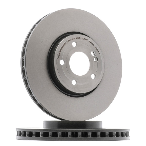 BREMBO 09.D985.11: Bremsscheibe PRIME LINE - UV Coated Ø: 318mm, innenbelüftet, Ø: 318mm, beschichtet, mit Schrauben