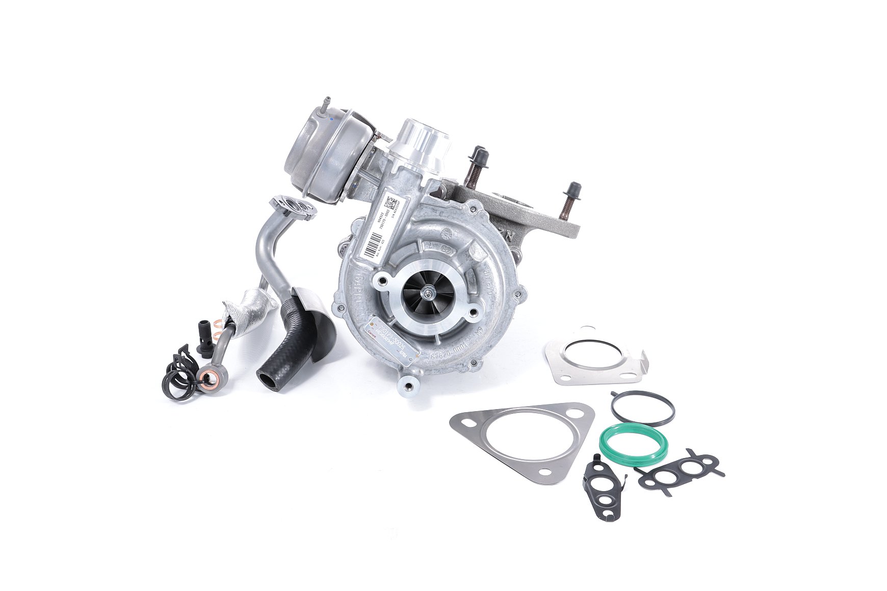 BTS TURBO T981609: Turbolader TURBO SERVICE SET ORIGINAL mit Ölzulaufleitung, mit Ölablaufleitung, mit Anbau-/Befestigungsmaterial