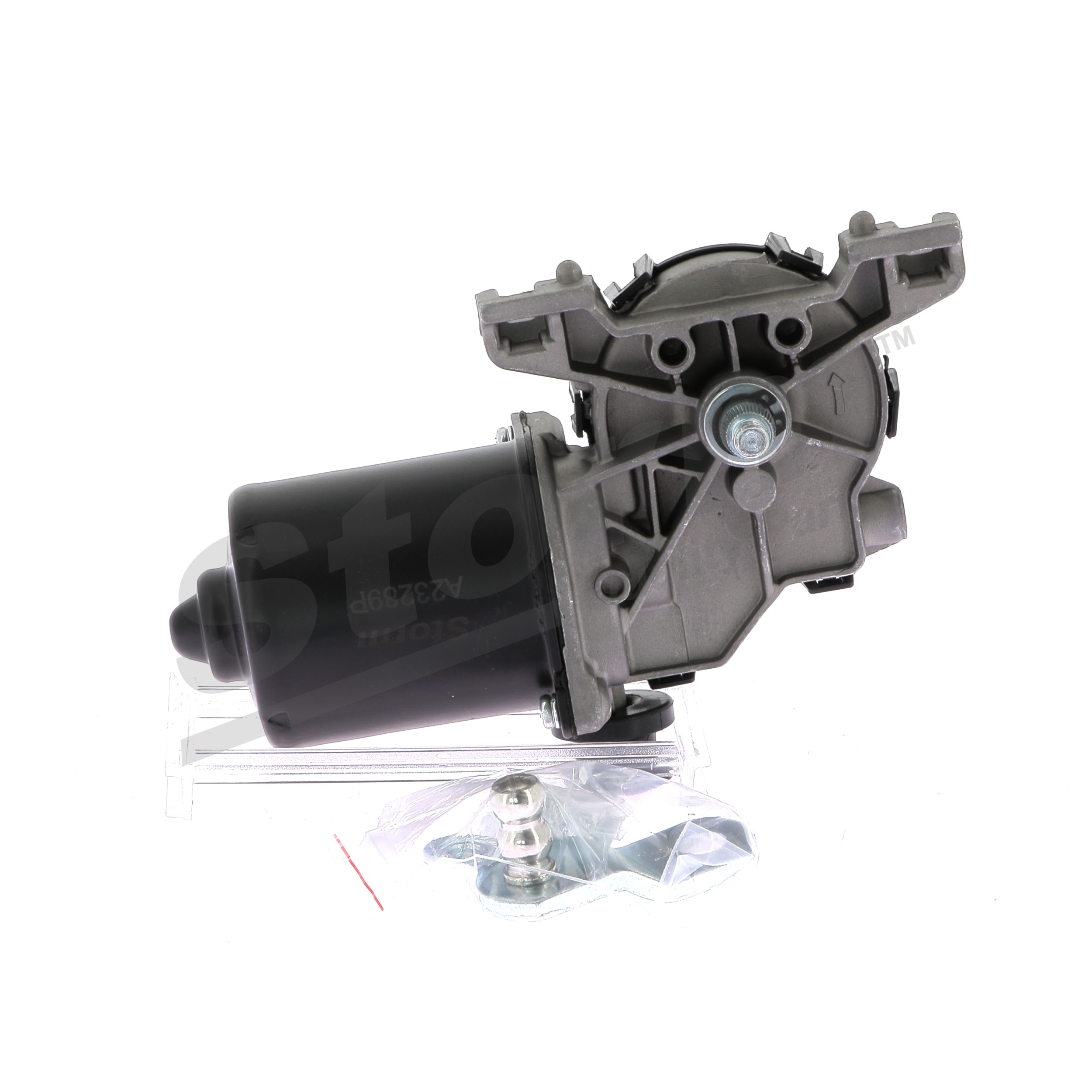STORM QUALITY PARTS 3401003: Scheibenwischermotor 12V, vorne, mit Gestänge, mit Schraube