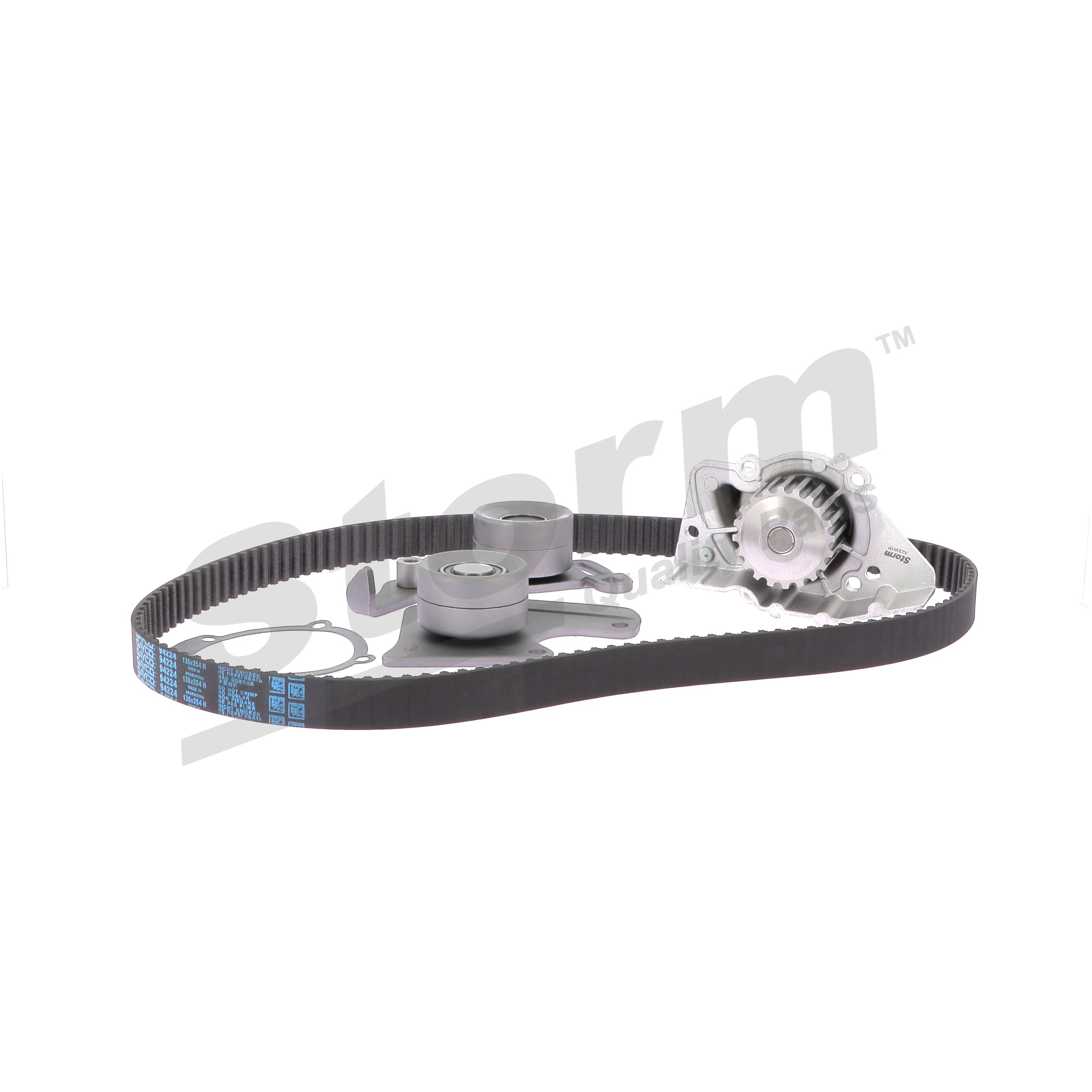 STORM QUALITY PARTS 5550123KP: Kit de distribution + pompe à eau Nbr. dents: 136, Largeur: 254, 33mm, avec pompe à eau, avec joint d'étanchéite, sans accessoires
