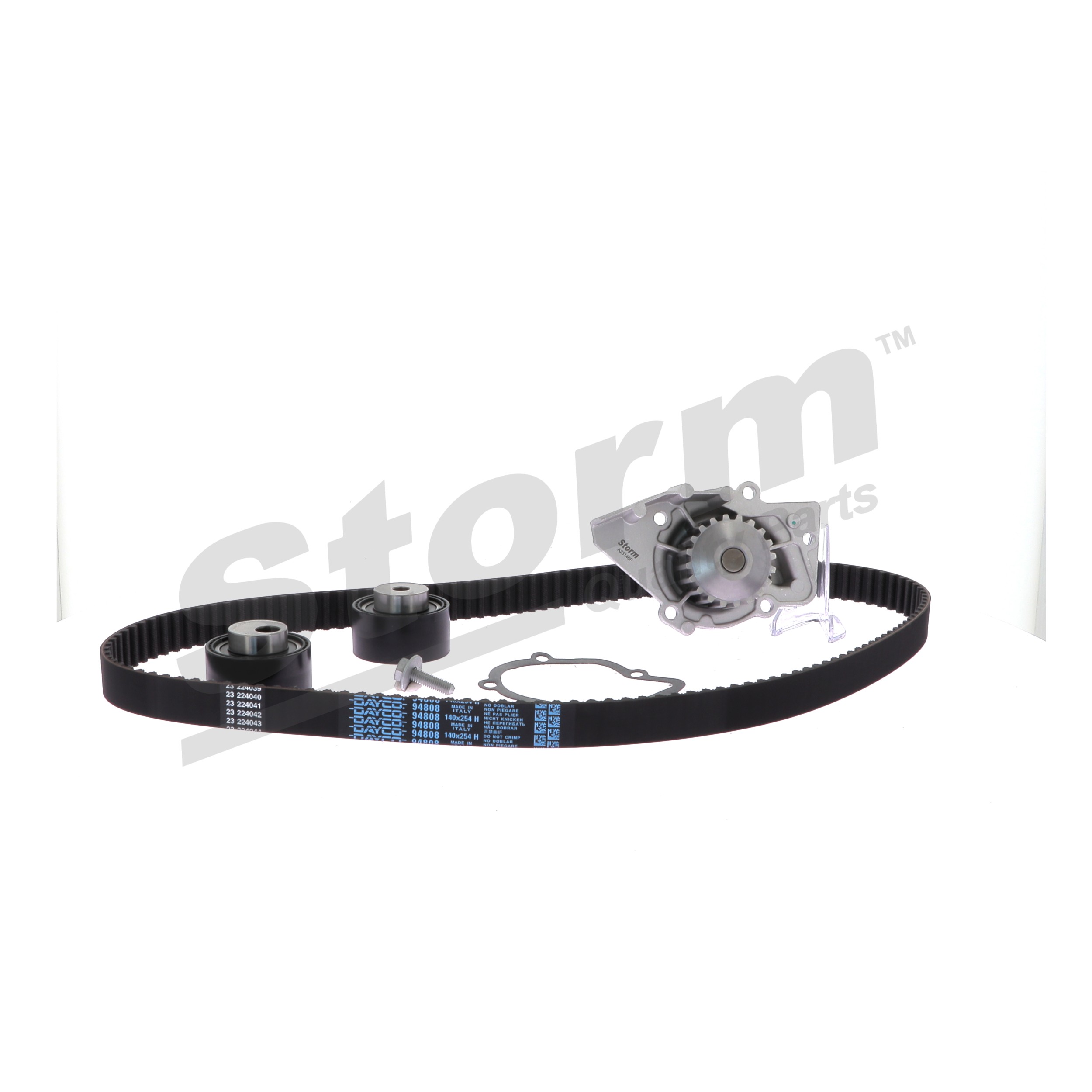 STORM QUALITY PARTS 5550358KP: Bomba de água + kit de correia dentada N.º dentes: 140, Largura: 254, 30mm, com bomba de água, com junta, com acessórios