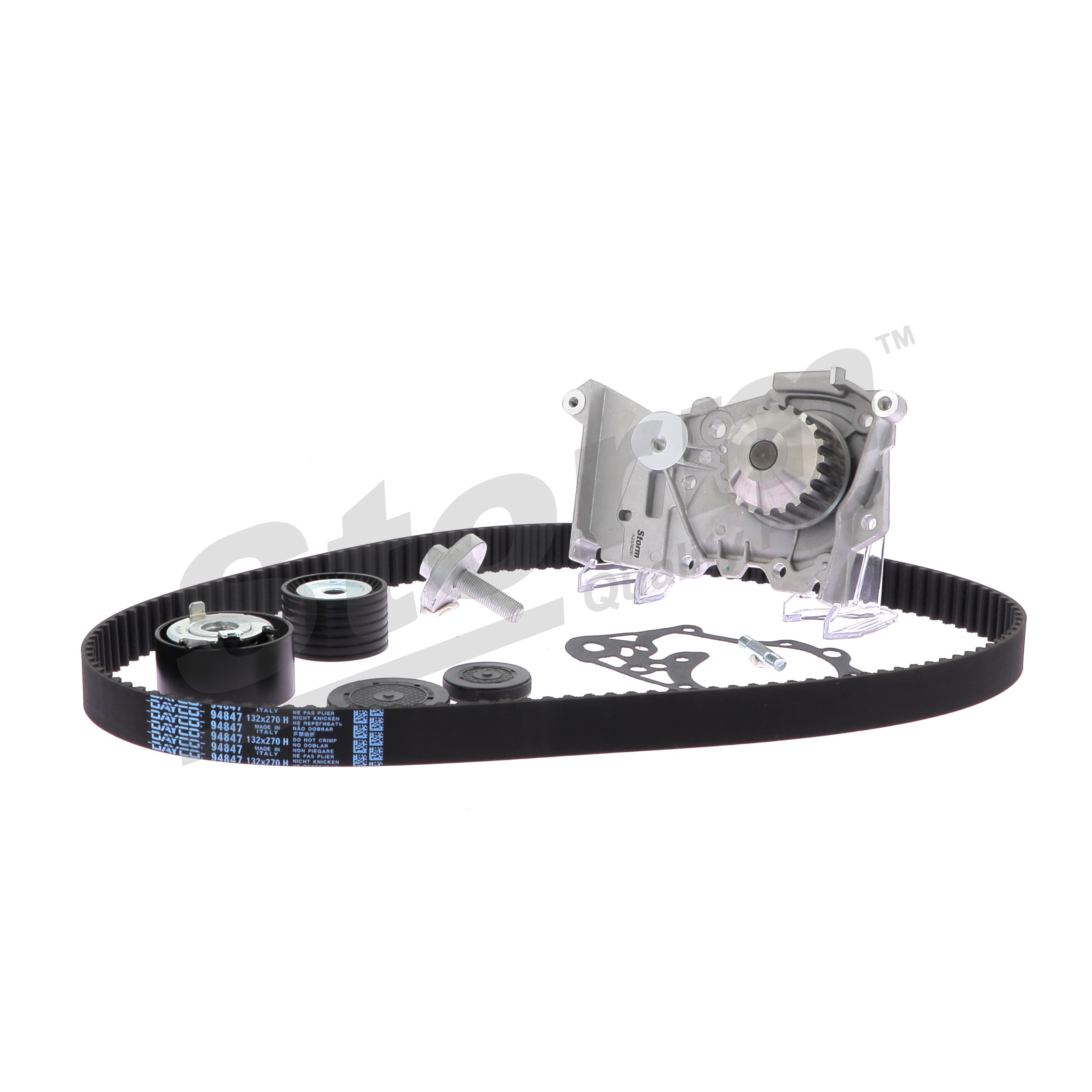 STORM QUALITY PARTS 5550576KP: Bomba de água + kit de correia dentada N.º dentes: 132, Largura: 27, 32mm, com bomba de água, com acessórios