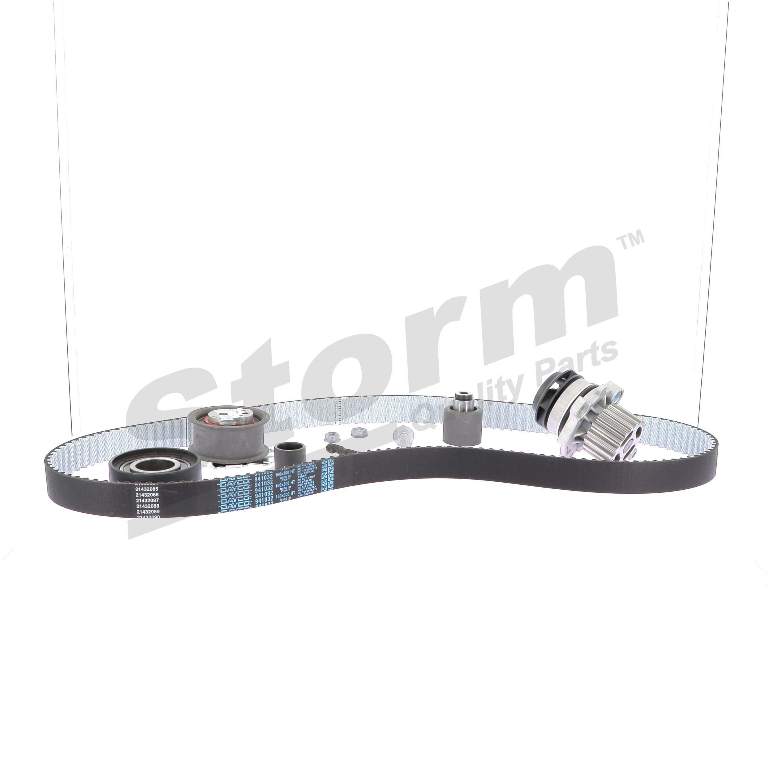 STORM QUALITY PARTS 5550791KP: Bomba de água + kit de correia dentada N.º dentes: 160, Largura: 300, 34, 35mm, com bomba de água, com acessórios