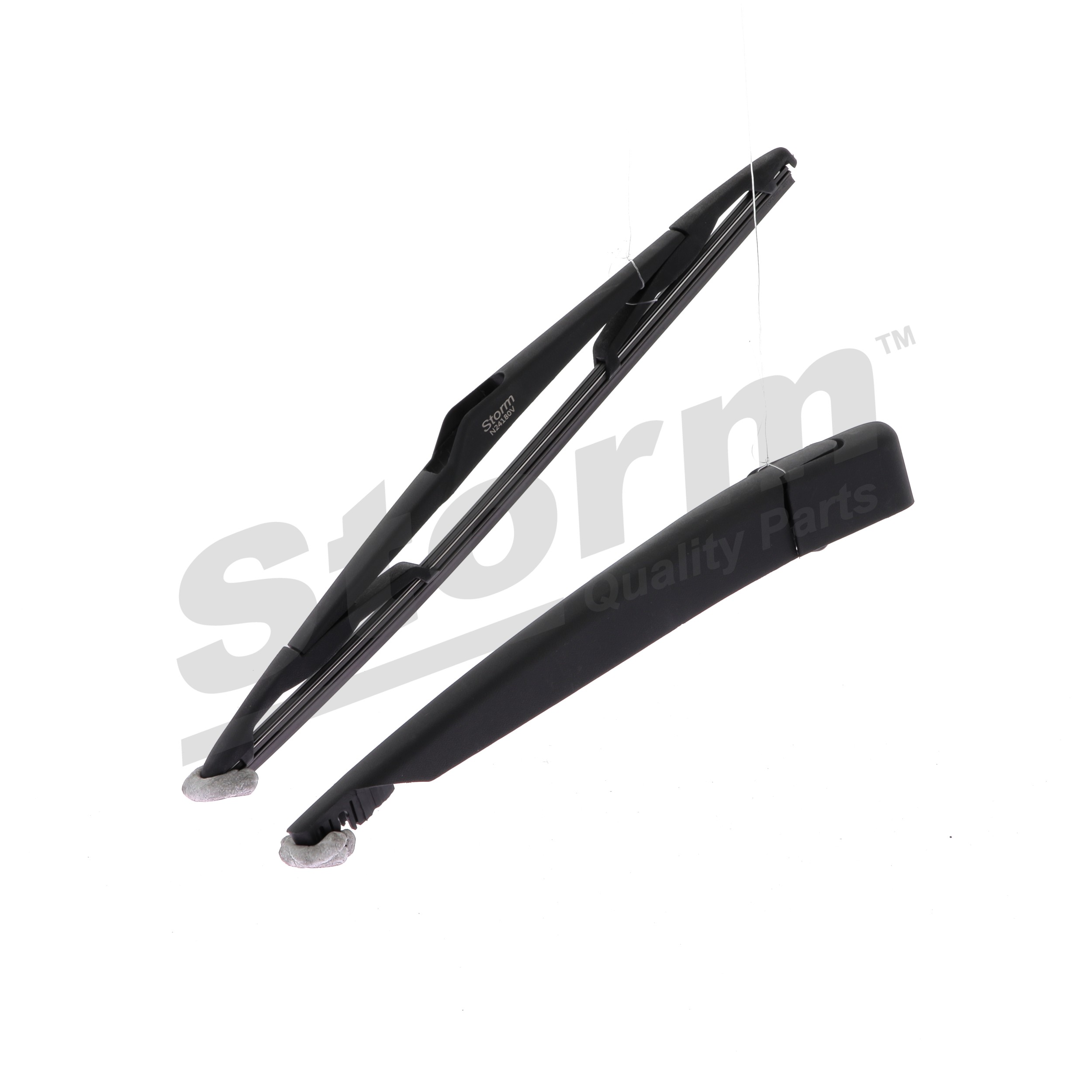 STORM QUALITY PARTS 87241KIT: Juego de brazos limpiaparabrisas, limpieza parabrisas con caperuza, con limpiaparabrisas incorporado