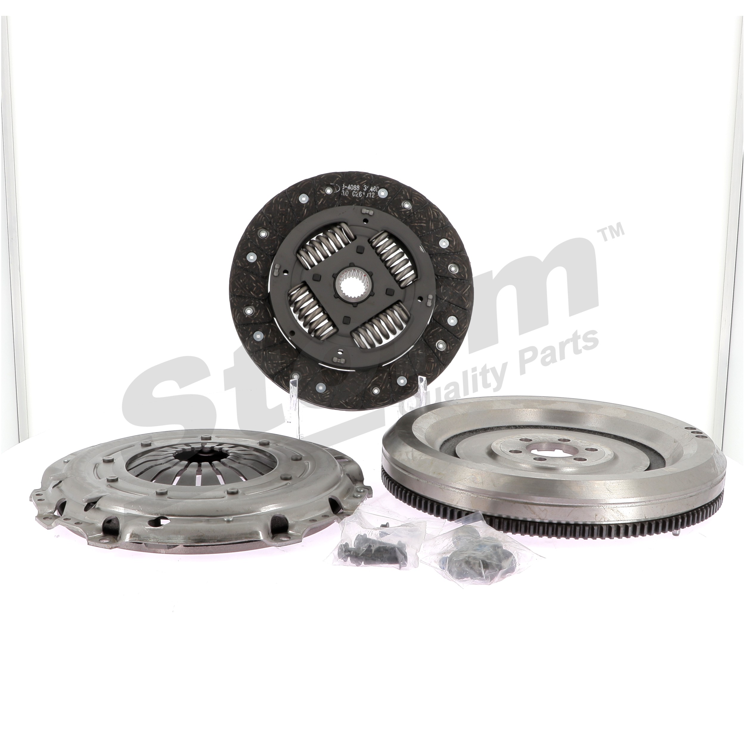 STORM QUALITY PARTS STO1003: Kit de embraiagem com volante monomassa, com prato da embraiagem, com disco da embraiagem, sem rolamento de desembraiagem, com jogo de parafusos