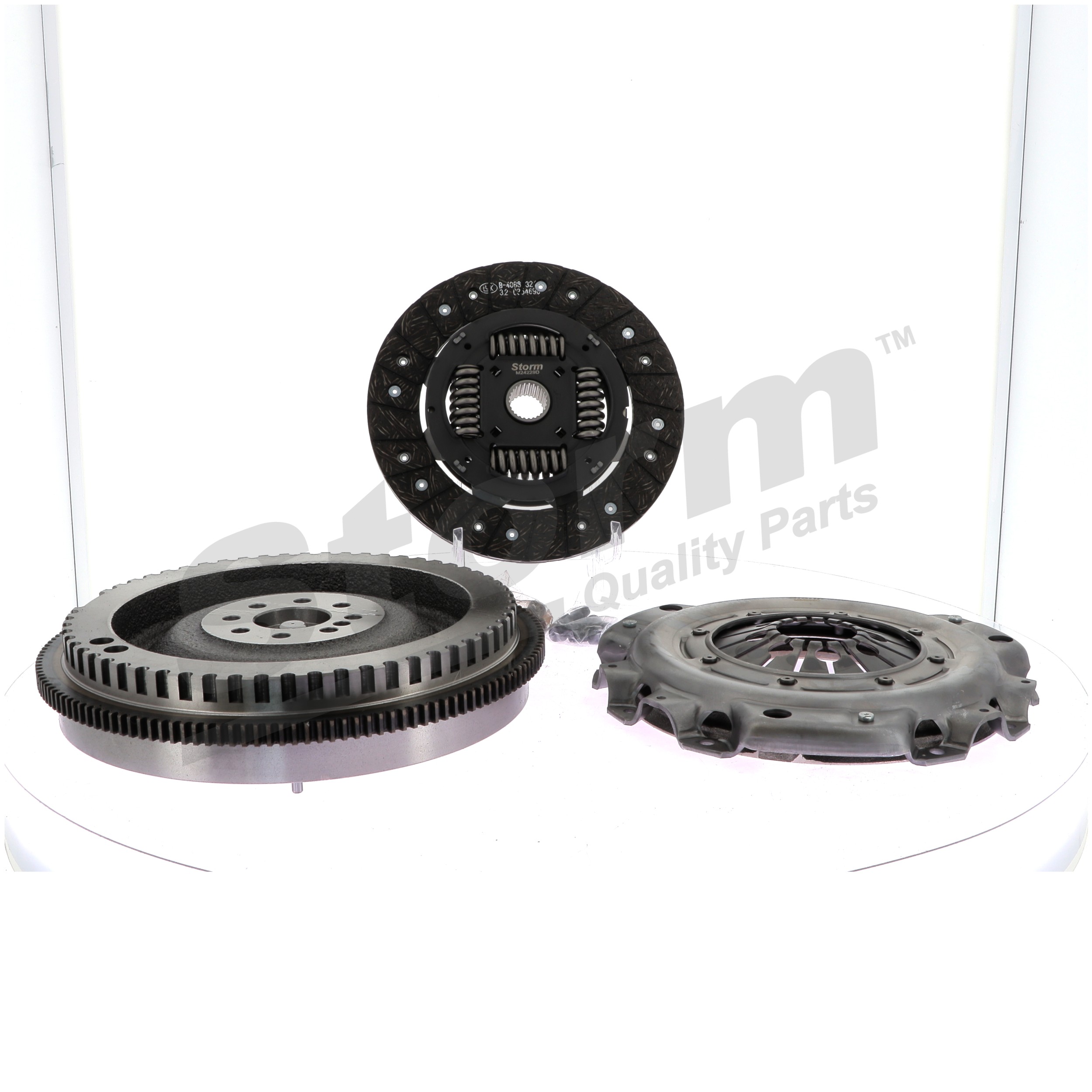 STORM QUALITY PARTS STO1009: Kupplungssatz mit Einmassenschwungrad, mit Kupplungsdruckplatte, mit Kupplungsscheibe, ohne Ausrücklager, mit Schraubensatz